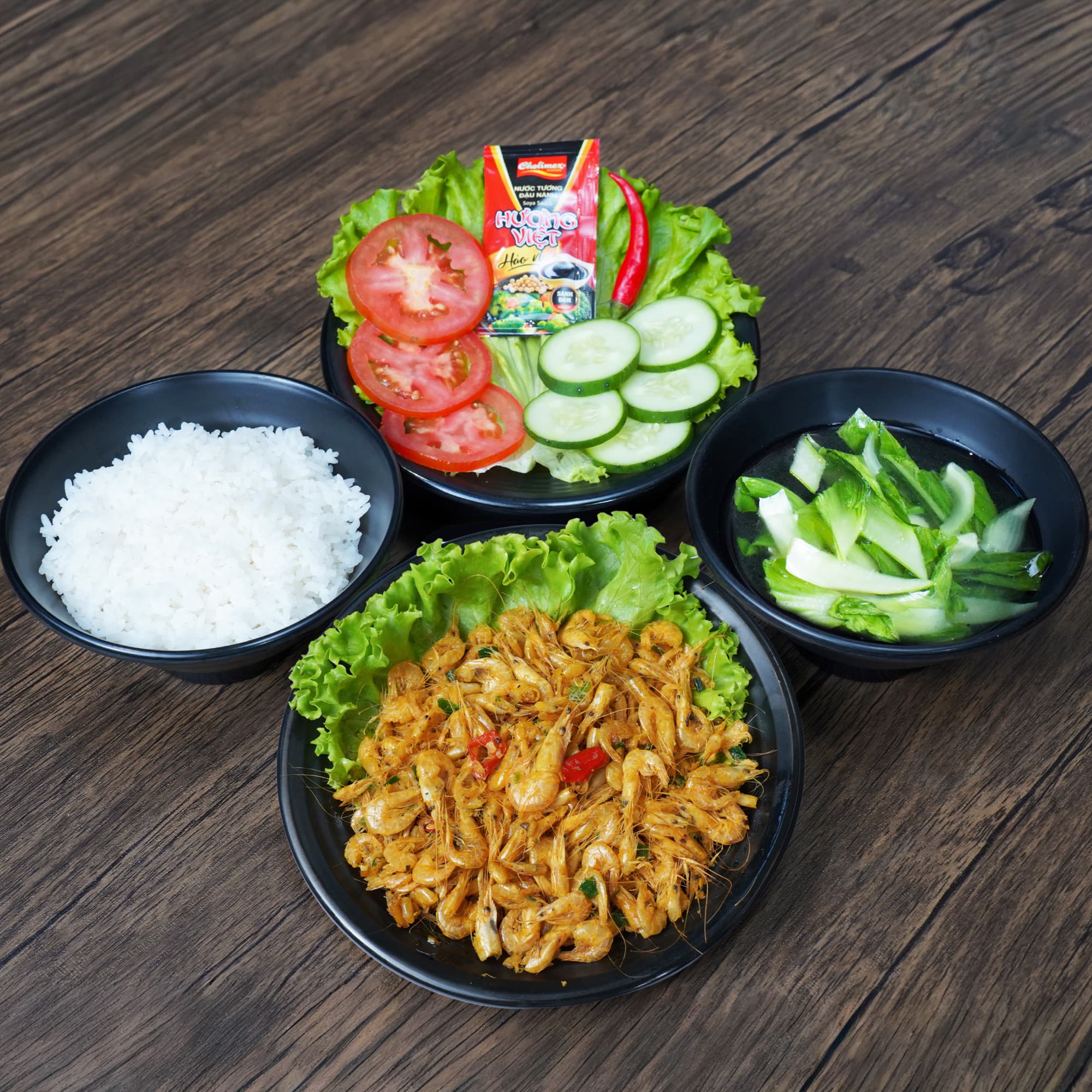 Cơm tép đồng rang mặn